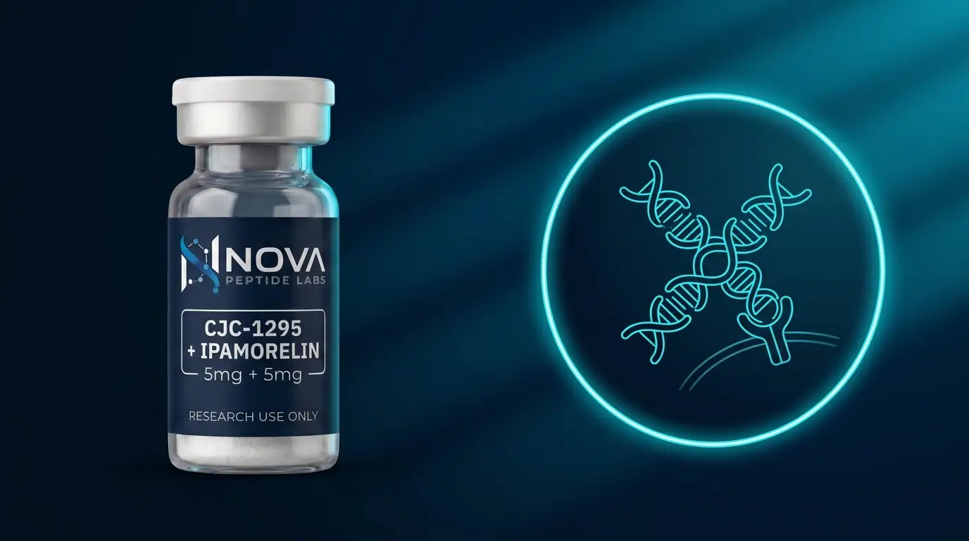 CJC-1295 + Ipamorelin : synergie GHRH / sécrétagogue en recherche